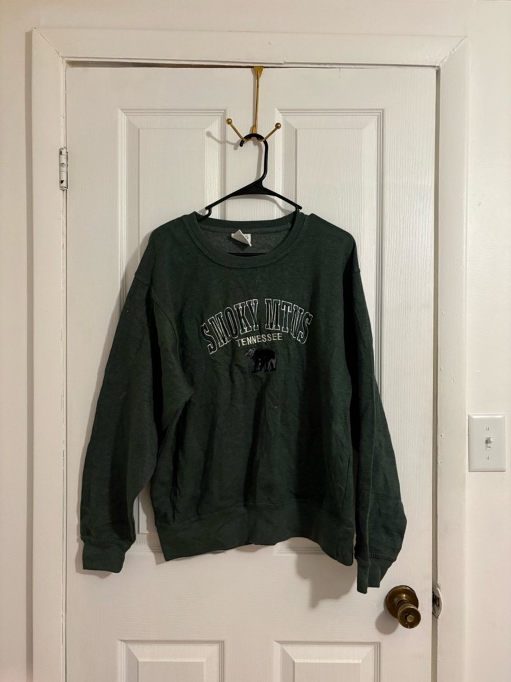 Smoky Mtns Tennessee Green Crewneck Sweatshirt